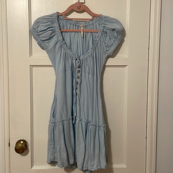 Free People Light Blue Dress - Picture 2 of 5